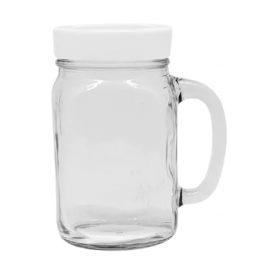 Drink Jar + Plastic Cover 485 ml